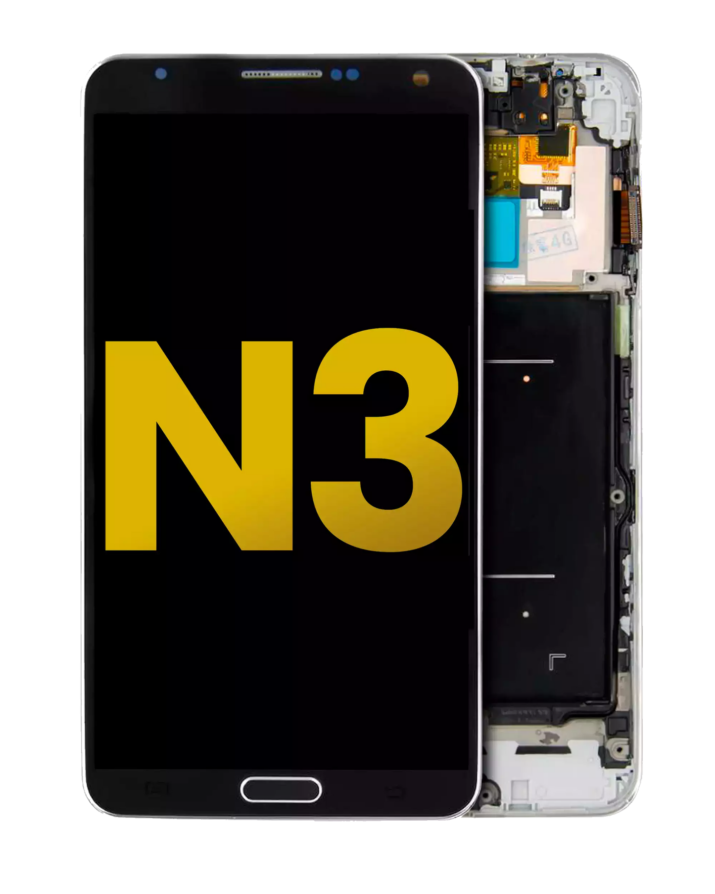 OLED Assembly With Frame For Samsung Galaxy Note 3 (Refurbished) (Verizon / Sprint) (Black)