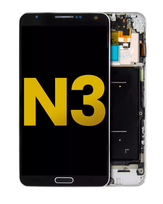 OLED Assembly With Frame For Samsung Galaxy Note 3 (Refurbished) (Verizon / Sprint) (Black)