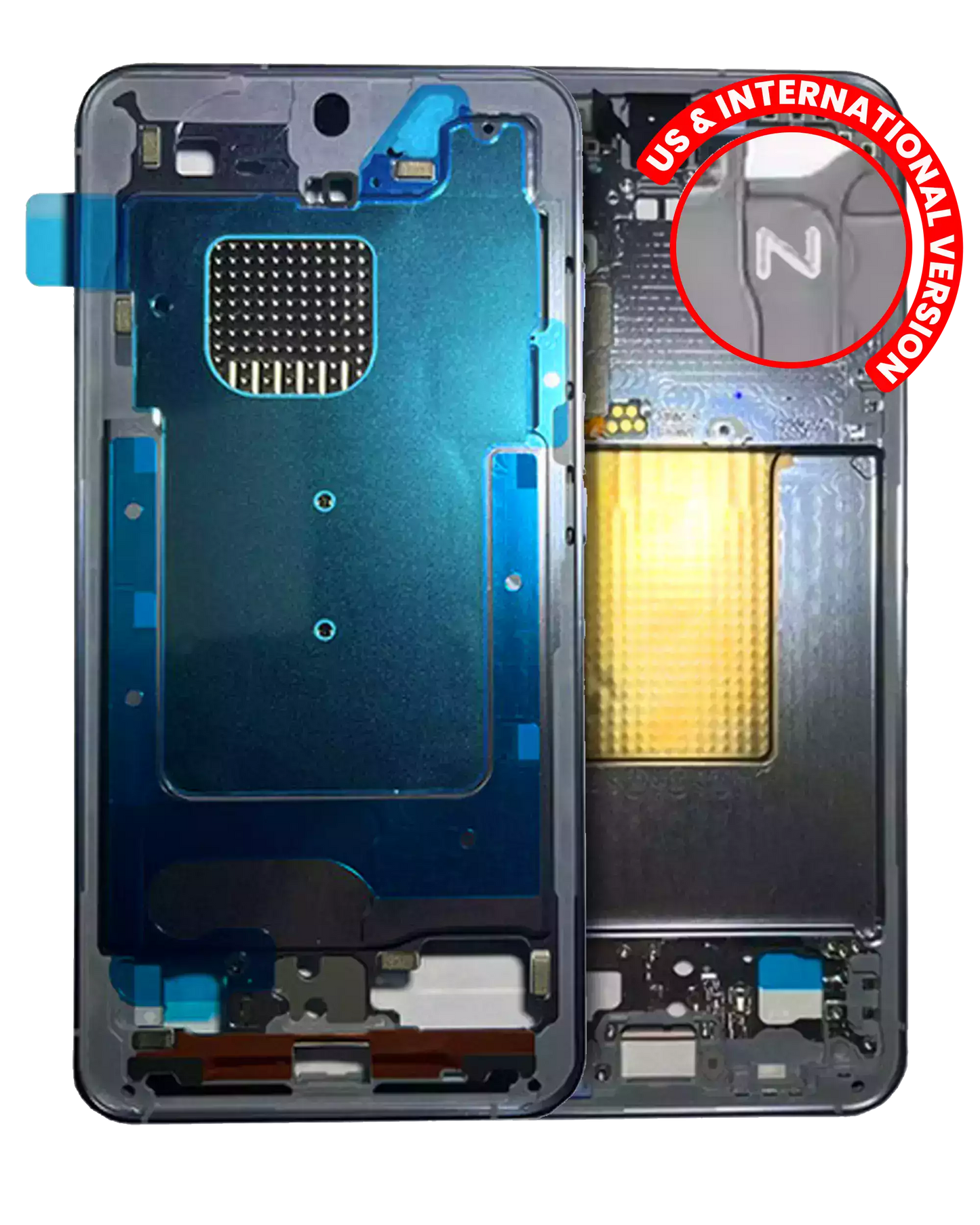 Mid-Frame Housing For Samsung Galaxy S24 5G (US & International Version) (Sapphire Blue)