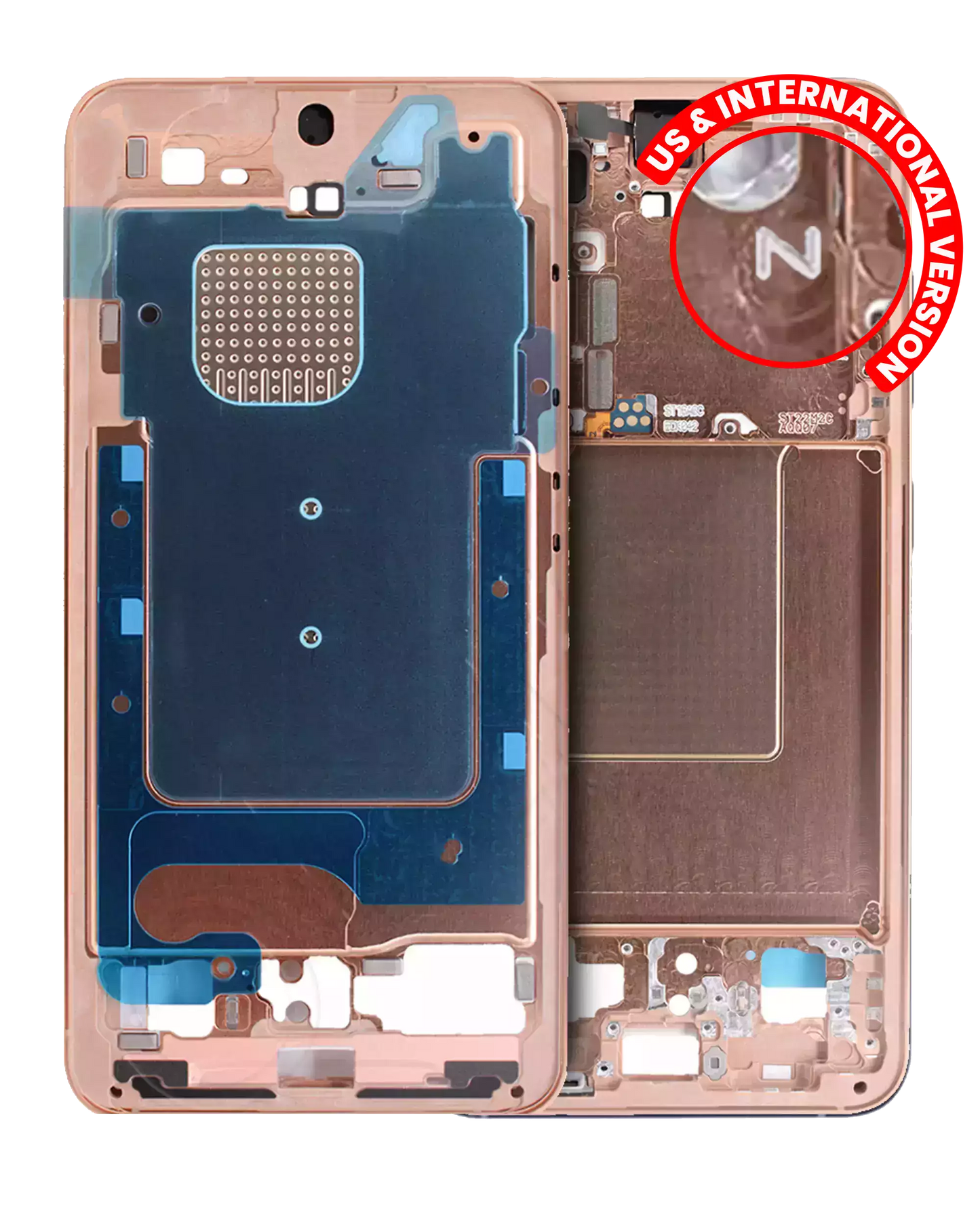 Mid-Frame Housing For Samsung Galaxy S24 5G (US & International Version) (Sandstone Orange)