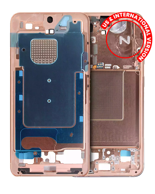 Mid-Frame Housing For Samsung Galaxy S24 5G (US & International Version) (Sandstone Orange)