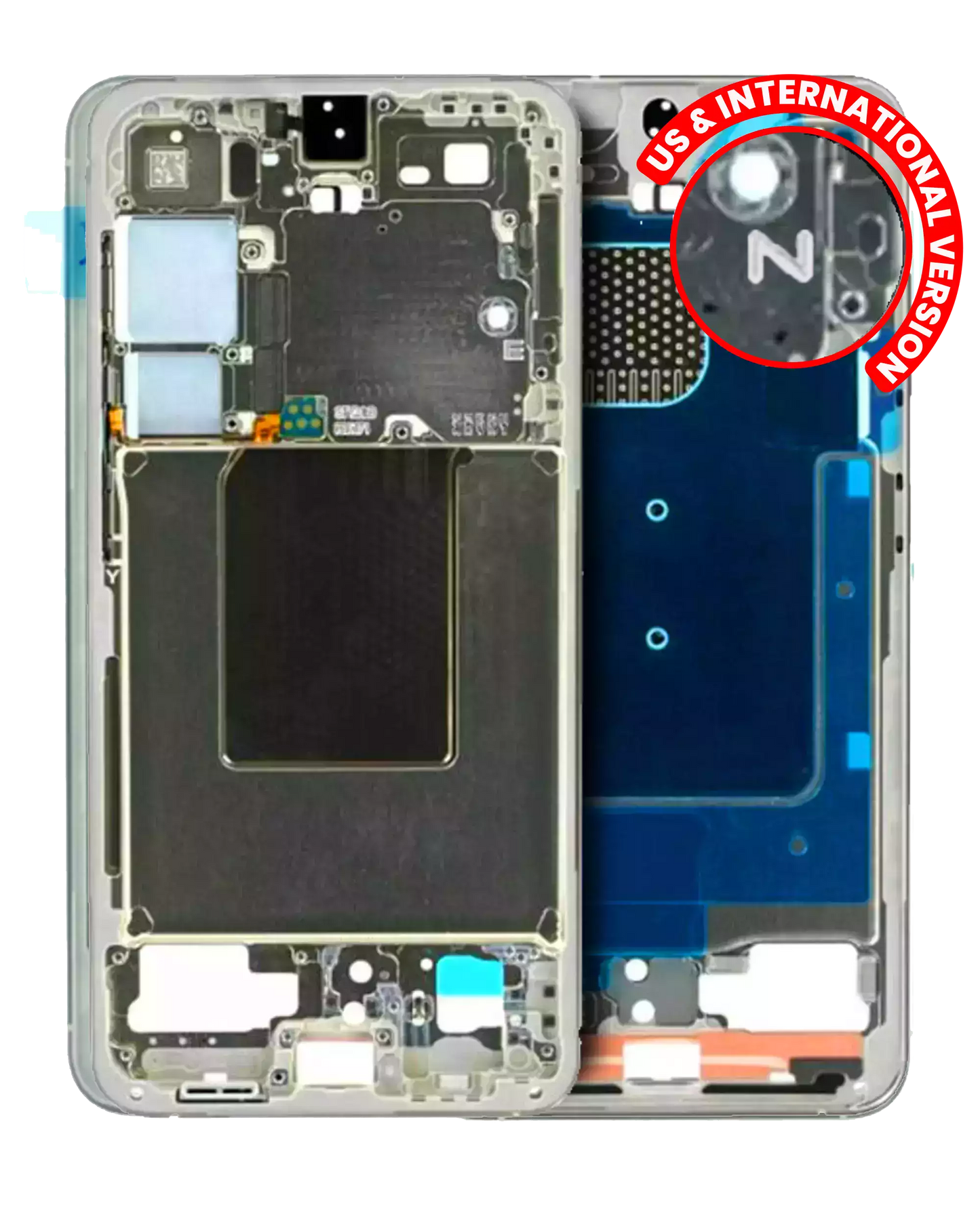Mid-Frame Housing For Samsung Galaxy S24 5G (US & International Version) (Amber Yellow)