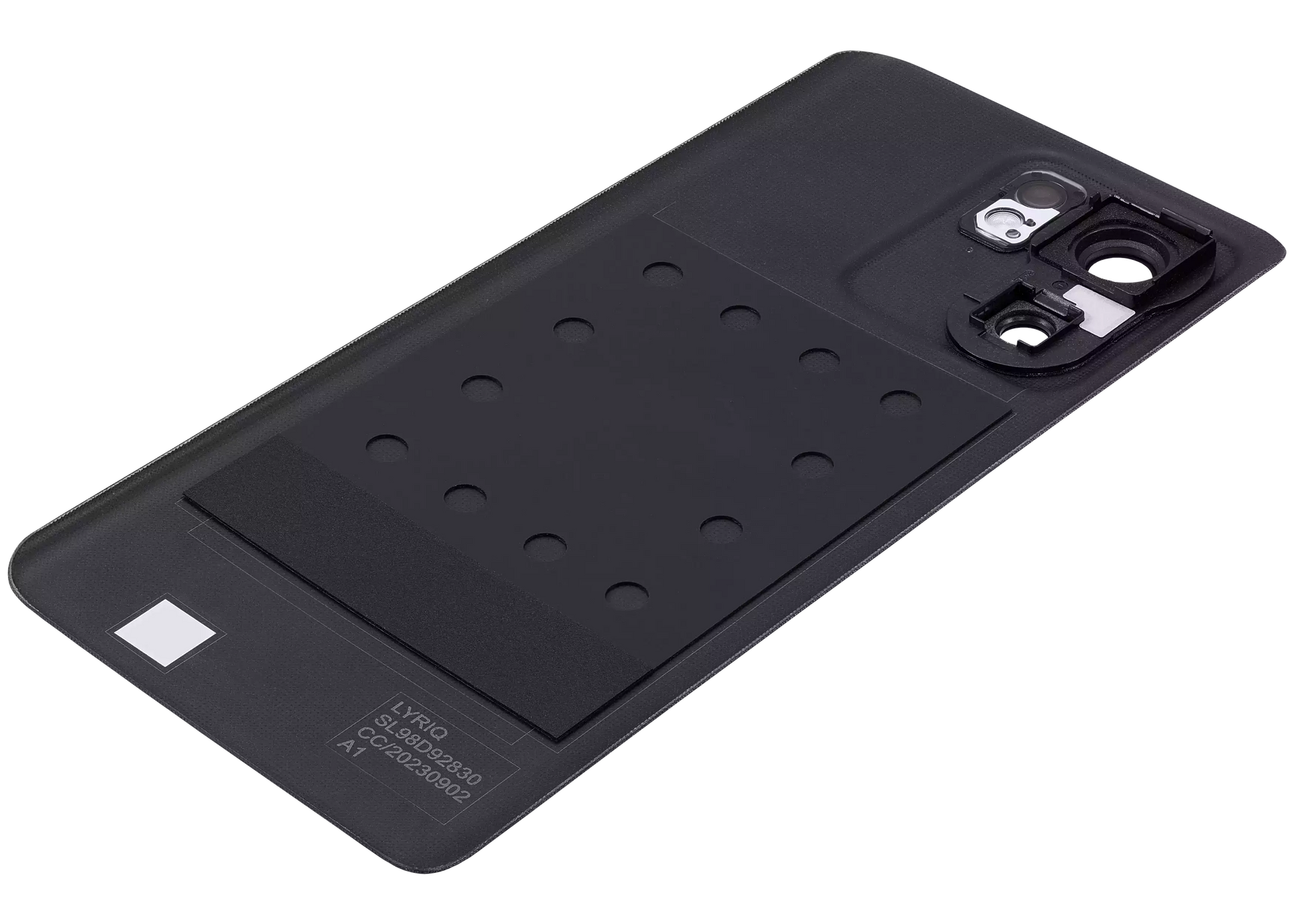 Back Cover Glass With Camera Lens For Motorola Edge 40 (XT2302 / 2023) (Genuine OEM) (Eclipse Black) | SKU 107182092473 | image 5