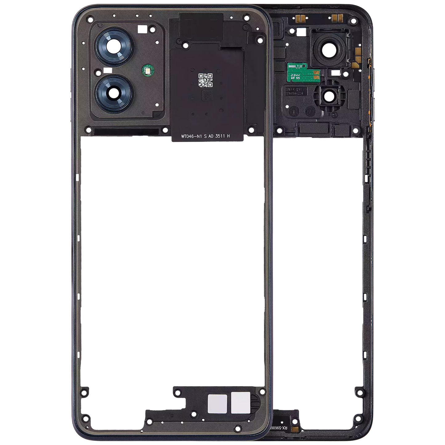 Mid-Frame Housing For Motorola Moto G54 (XT2343 / 2023) (Genuine OEM) (Midnight blue) replacement part SKU 107182092472 image 9