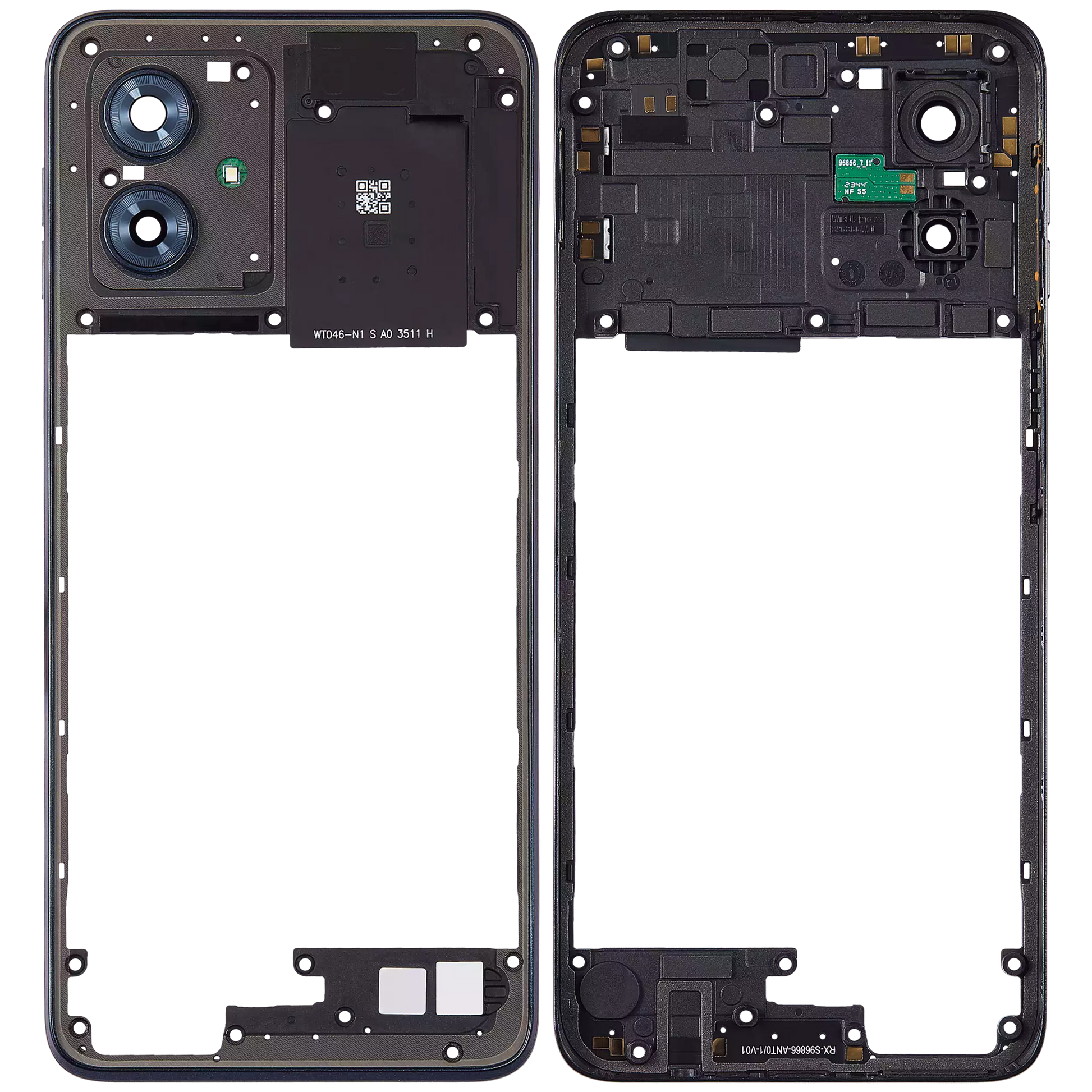 Mid-Frame Housing For Motorola Moto G54 (XT2343 / 2023) (Genuine OEM) (Midnight blue) replacement part SKU 107182092472 image 8