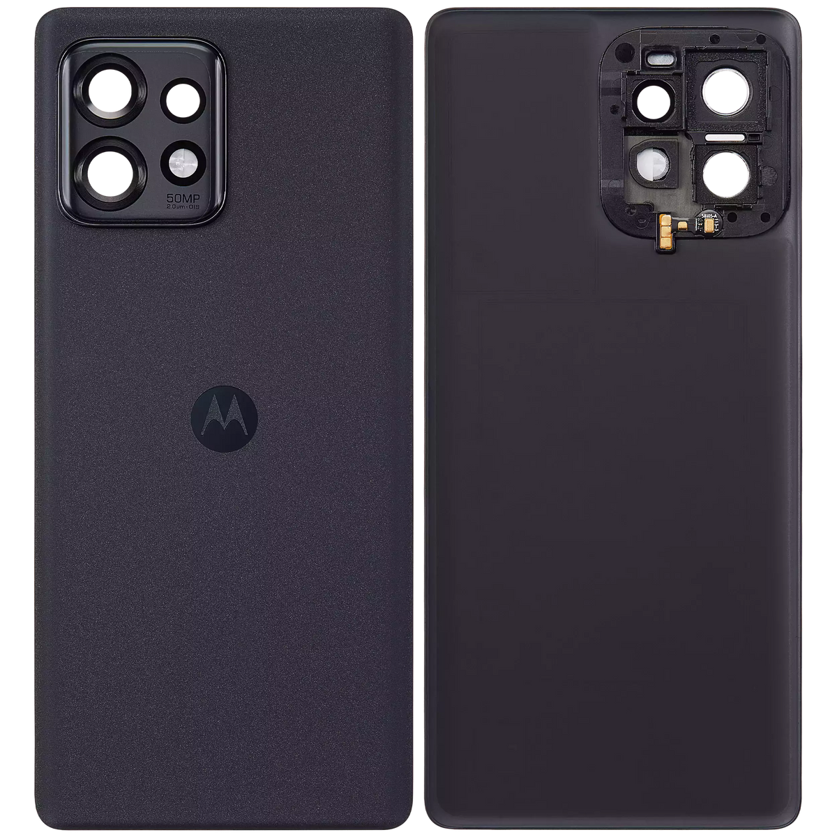 Back Cover Glass With Camera Lens For Motorola Edge Plus / Edge 40 Pro (XT2301 / 2023) (Genuine OEM) (Interstellar Black) | SKU 107082133541 | image 6