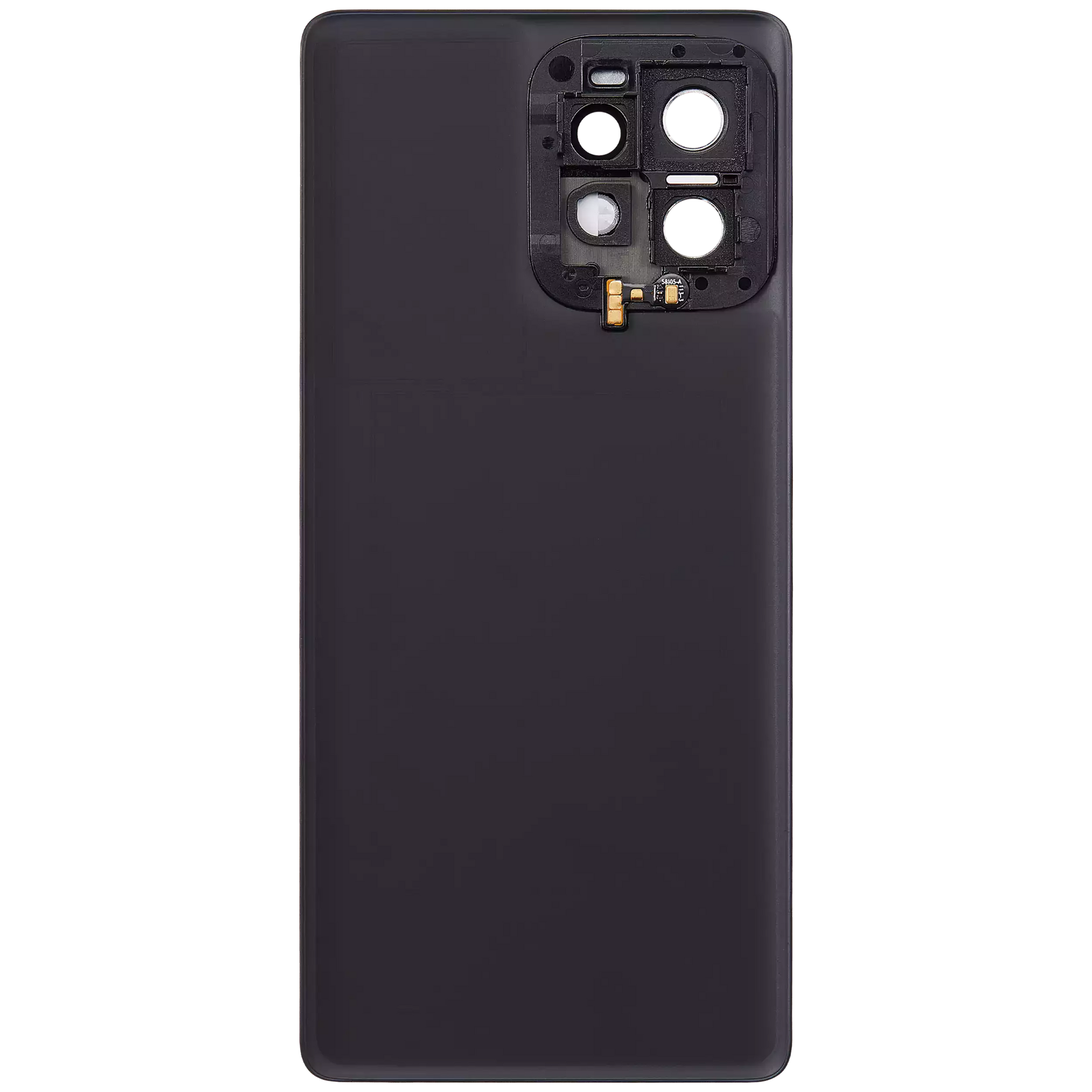 Back Cover Glass With Camera Lens For Motorola Edge Plus / Edge 40 Pro (XT2301 / 2023) (Genuine OEM) (Interstellar Black) | SKU 107082133541 | image 3