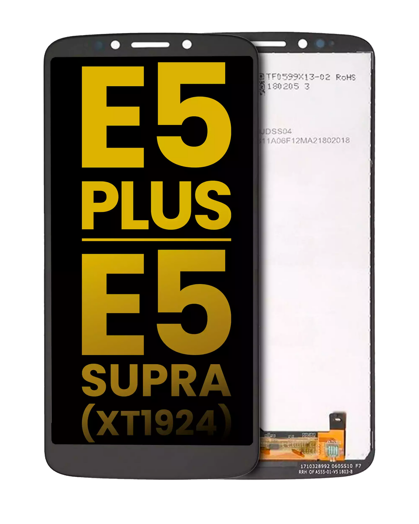 LCD Assembly Without Frame For Motorola Moto E5 Plus / E5 Supra (XT1924 / 2018) (159MM) (US Version) (Refurbished) (Flash Gray) - image 1
