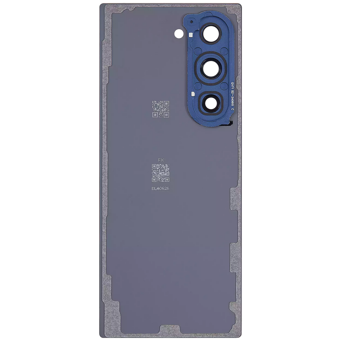 Replacement Back Cover Glass With Camera Lens For Samsung Galaxy Z Fold 6 5G (Aftermarket Plus) (Navy) front view