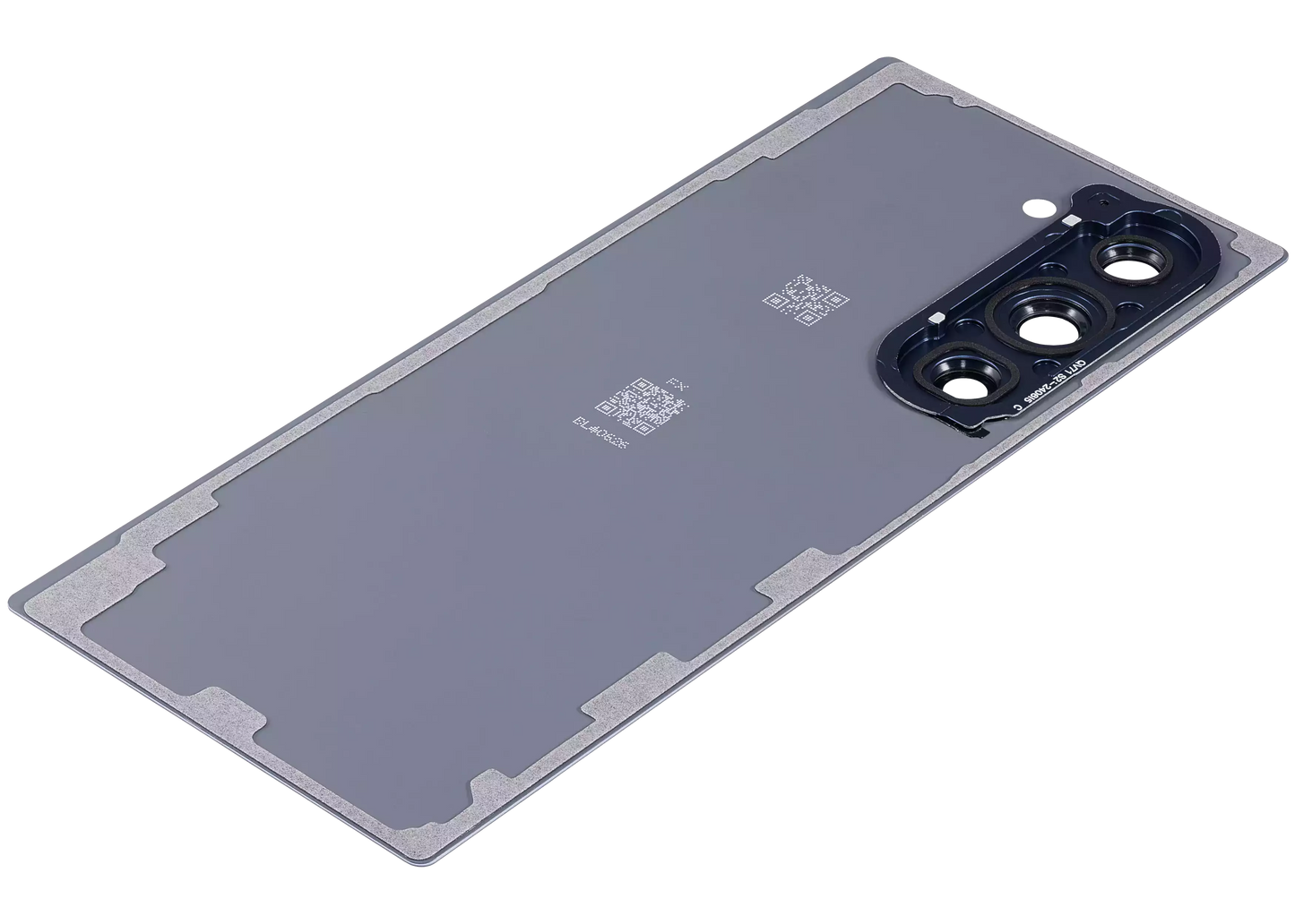 Detailed look at Back Cover Glass With Camera Lens For Samsung Galaxy Z Fold 6 5G (Aftermarket Plus) (Navy) for repair