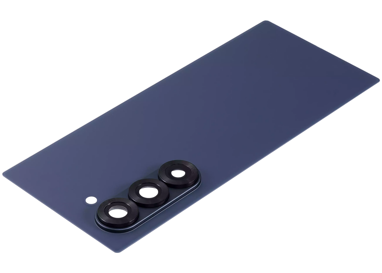 High resolution image of Back Cover Glass With Camera Lens For Samsung Galaxy Z Fold 6 5G (Aftermarket Plus) (Navy)
