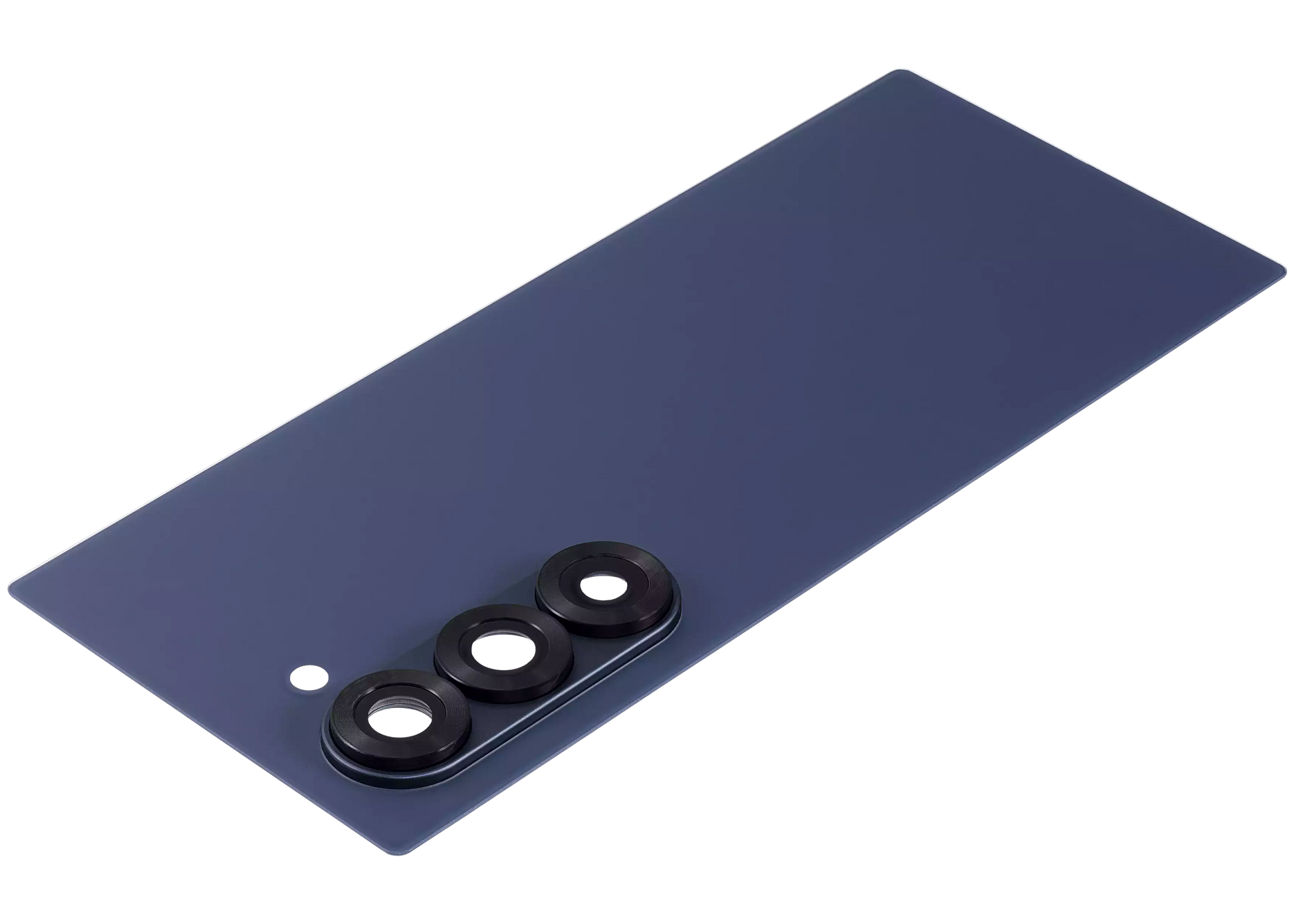 High resolution image of Back Cover Glass With Camera Lens For Samsung Galaxy Z Fold 6 5G (Aftermarket Plus) (Navy)