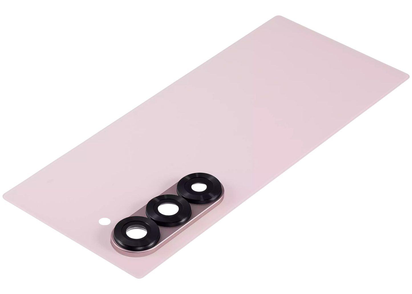 Detailed look at Back Cover Glass With Camera Lens For Samsung Galaxy Z Fold 6 5G (Aftermarket Plus) (Pink) for repair