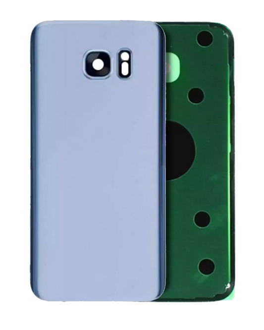 Back Cover Glass For Samsung Galaxy S7 Edge (Service Pack) (Blue)