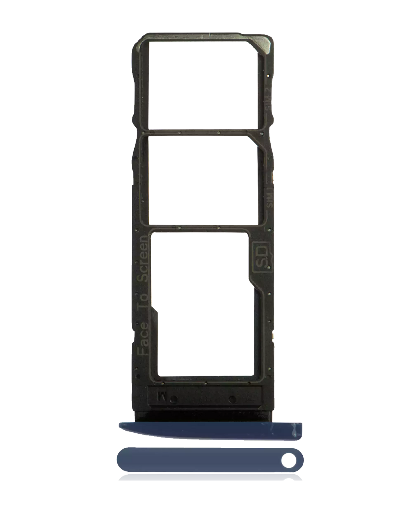 Dual Sim Card Tray For Motorola Moto G7 (XT1962 / 2019) / G7 Plus (XT1965-2 / 2019) (Deep Indigo / Blue) | compatible mobile phone replacement part | SKU 107082061863 | product image 1