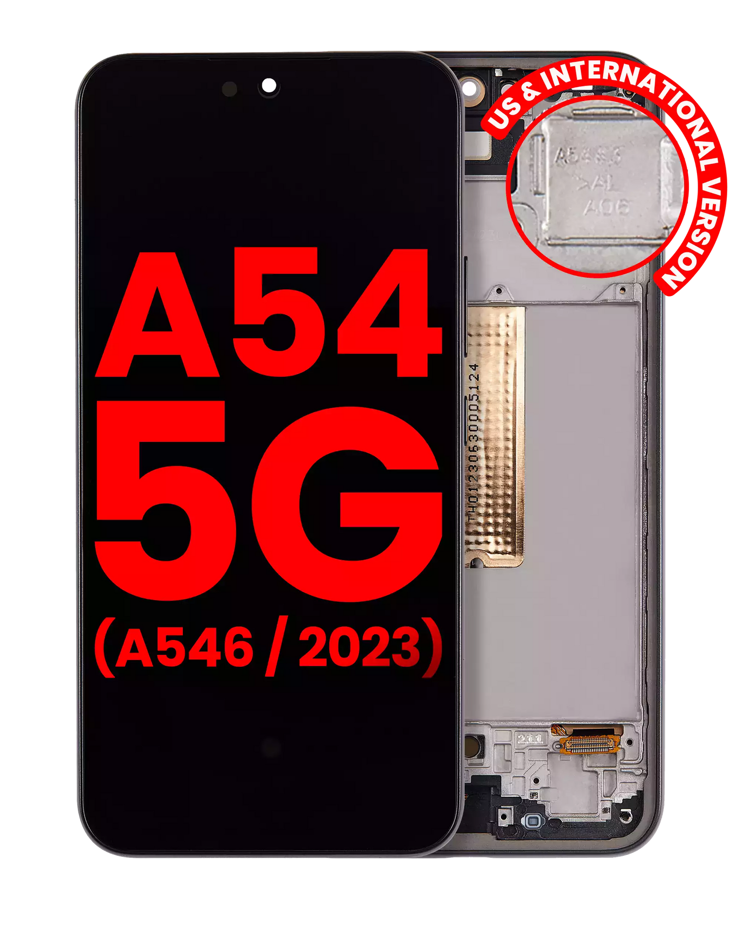 OLED Assembly With Frame For Samsung Galaxy A54 5G replacement part - cell phone parts canada