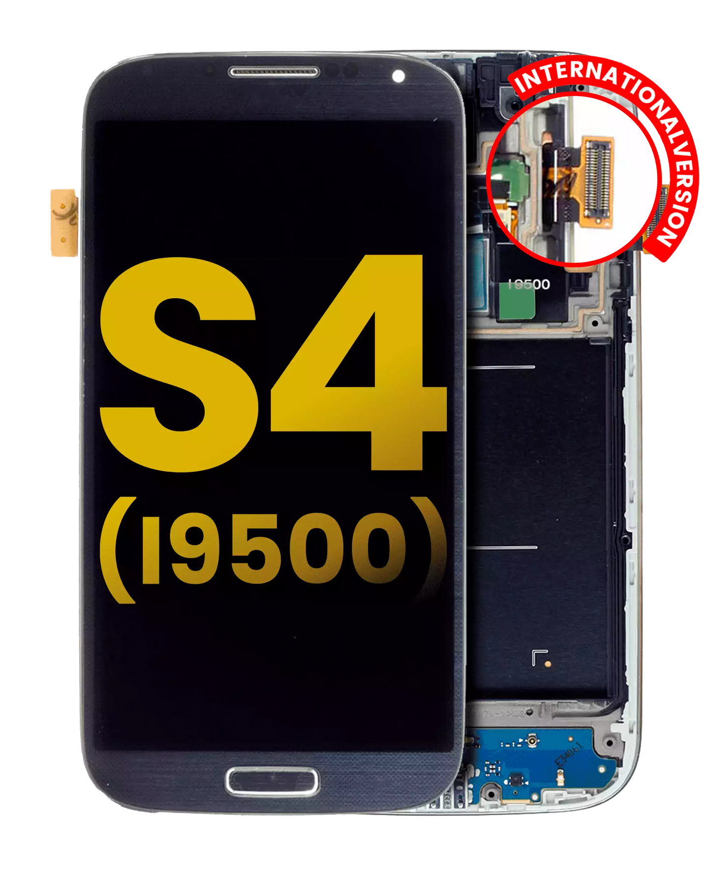 OLED Assembly With Frame For Samsung Galaxy S4 (i9500) (International Version) (Refurbished) (Black)