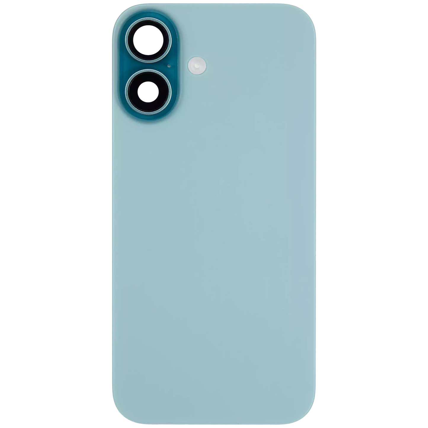 Back Glass w/ MagSafe Magnet & NFC & Flashlight Flex For iPhone 16 (Used OEM Pull: Grade C) (Teal)