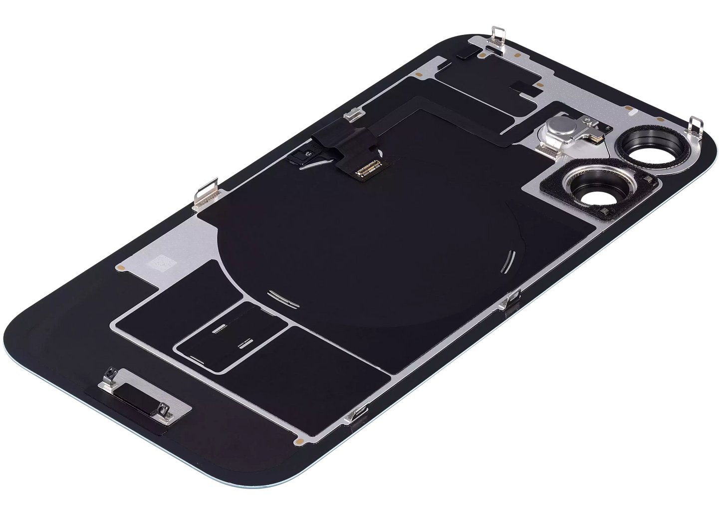 Back Glass w/ MagSafe Magnet & NFC & Flashlight Flex For iPhone 16 (Used OEM Pull: Grade C) (Teal)