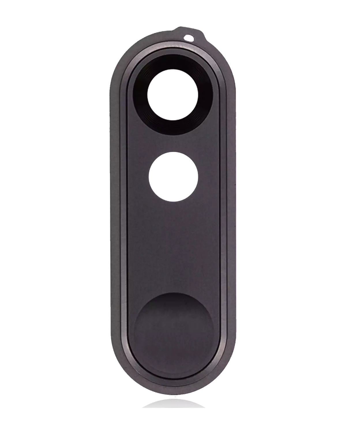 Back Camera Lens Cover for Motorola Droid Turbo 2 (XT1585 / 2015) Black - replacement component front view, SKU 107082030540, image 1