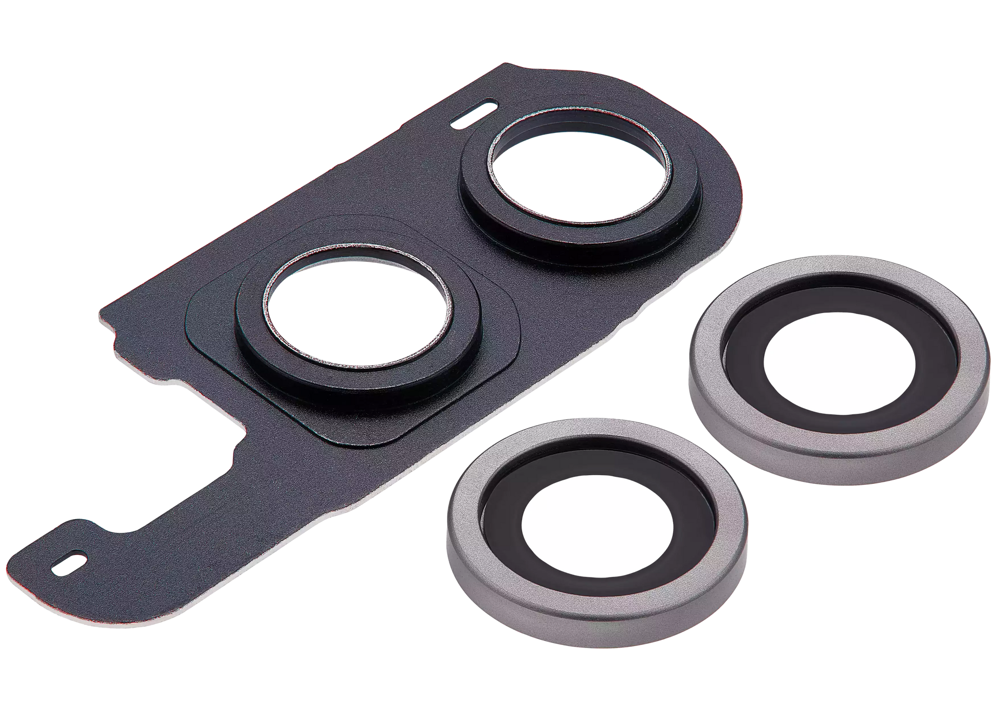 Back Camera Lens With Cover Bezel Ring For Samsung Galaxy Z Flip 6 5G (F741) (Premium) (Silver Shadow)