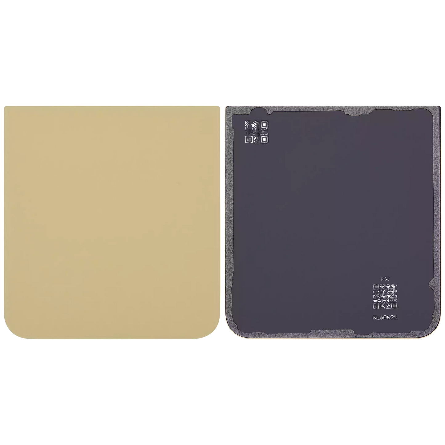 Back Cover Glass For Samsung Galaxy Z Flip 6 5G (Aftermarket Plus) (Yellow)