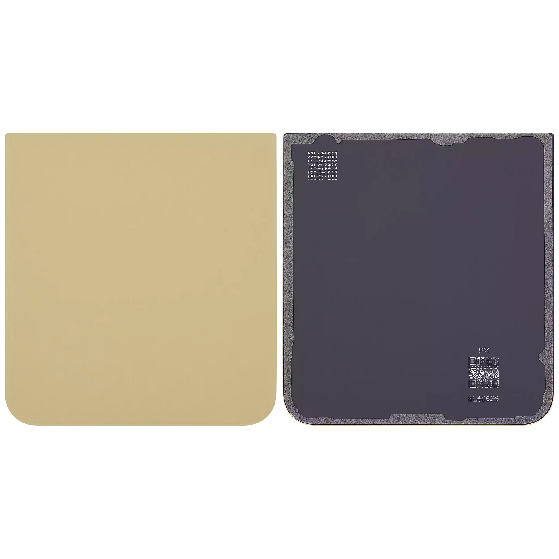Back Cover Glass For Samsung Galaxy Z Flip 6 5G (Aftermarket Plus) (Yellow)