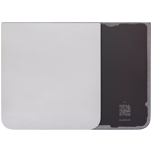 Back Cover Glass For Samsung Galaxy Z Flip 6 5G (Aftermarket Plus) (Silver Shadow)