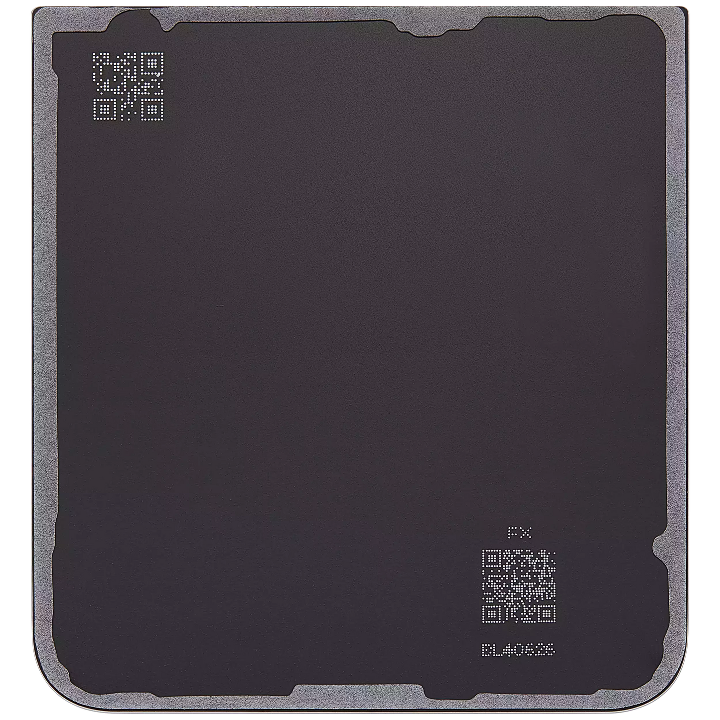 Back Cover Glass For Samsung Galaxy Z Flip 6 5G (Aftermarket Plus) (Silver Shadow)