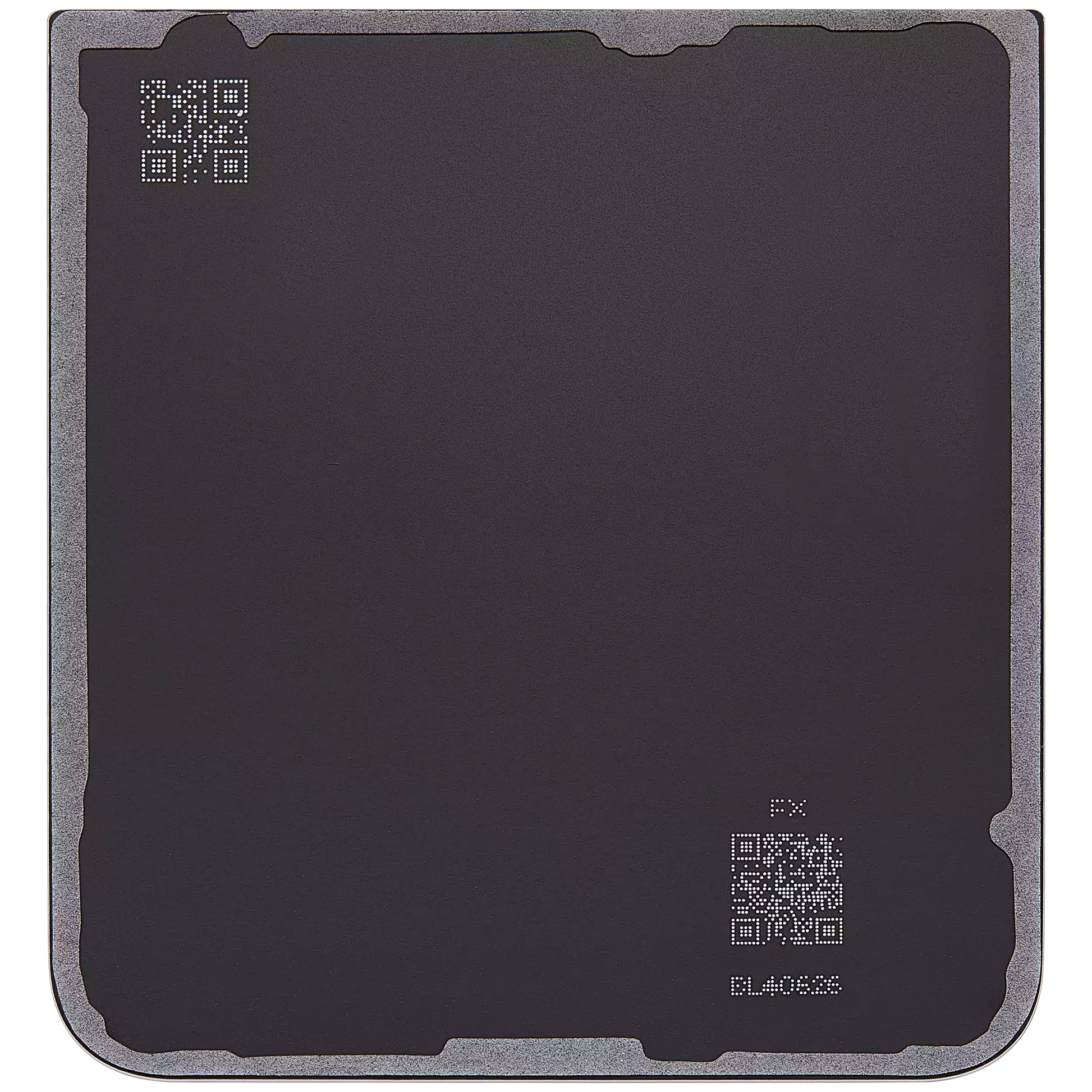 Back Cover Glass For Samsung Galaxy Z Flip 6 5G (Aftermarket Plus) (Silver Shadow)