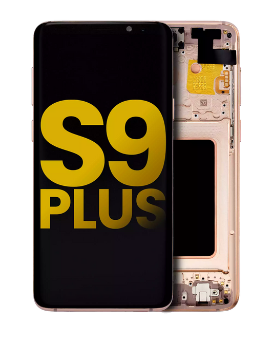 OLED Assembly With Frame For Samsung Galaxy S9 Plus (Refurbished) (Sunrise Gold)