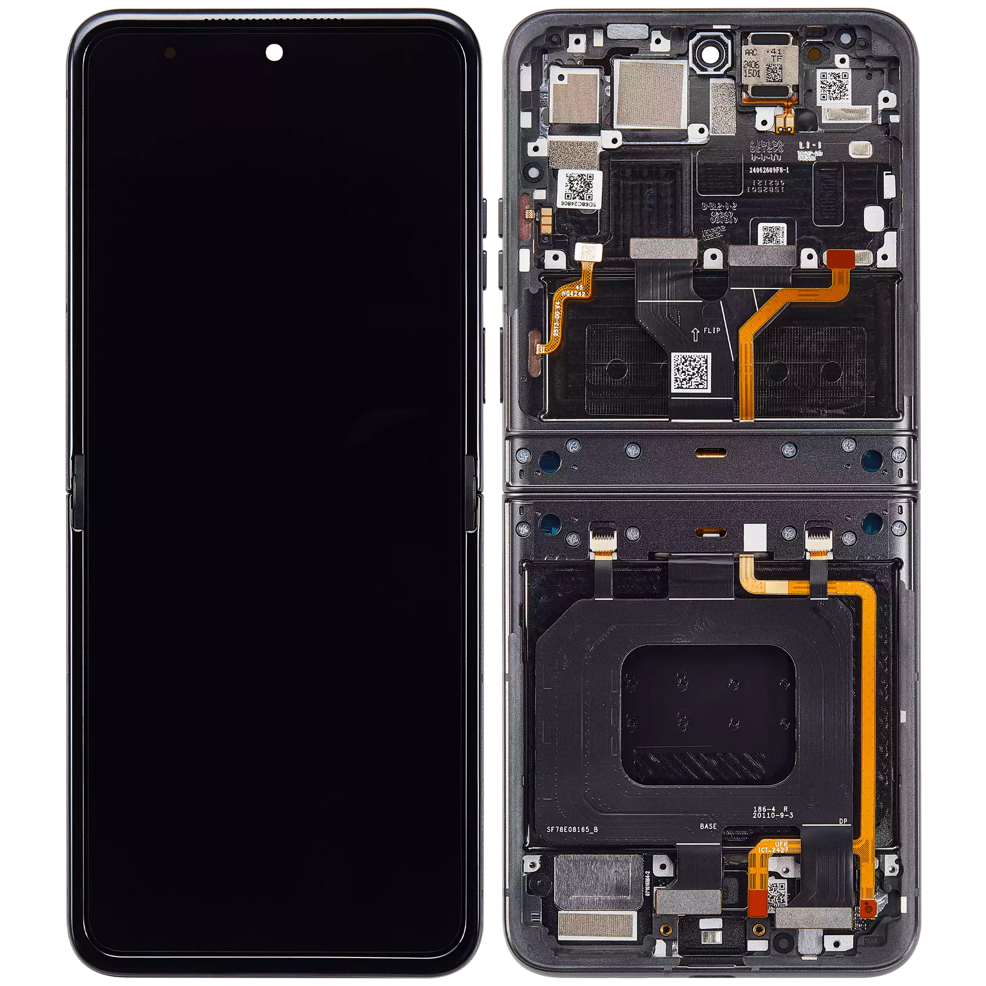 Main OLED Assembly With Frame For Motorola Razr 2024 / Razr 50 (XT2453 / 2024) - Motorola replacement part image 6