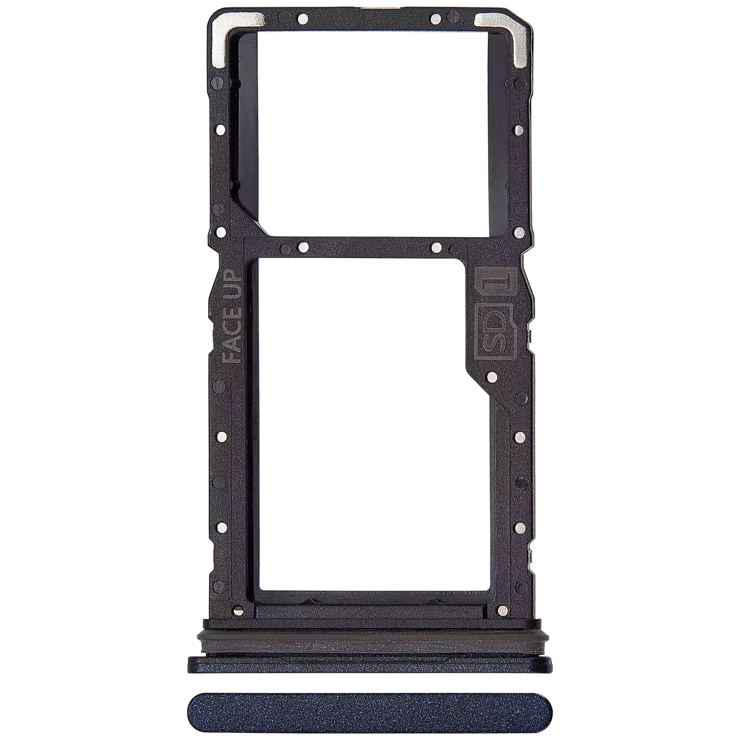 Single Sim Card Tray For Motorola Moto G54 (XT2343 / 2023) (Genuine OEM) (Midnight blue) replacement part SKU 107182136362 image 1