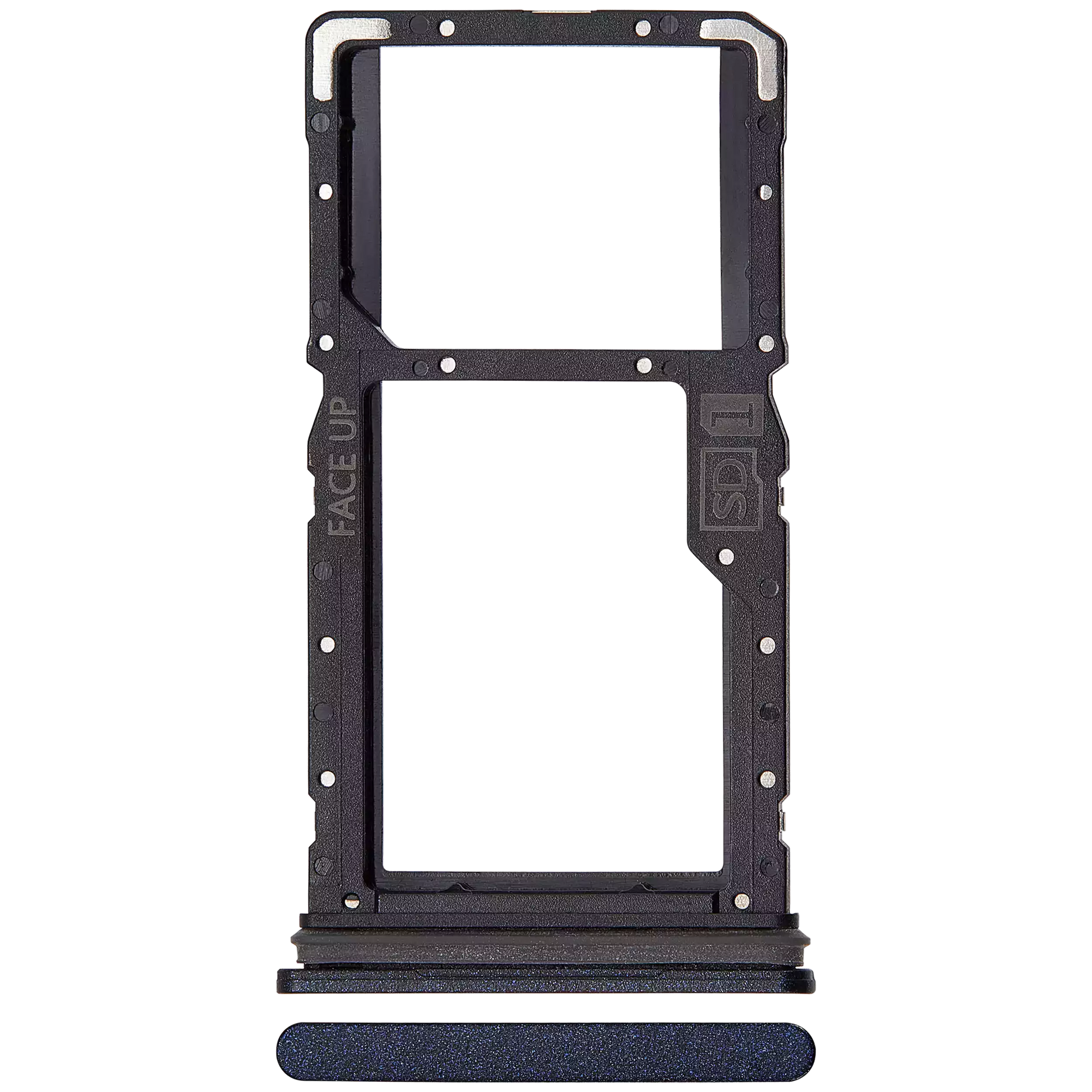 Single Sim Card Tray For Motorola Moto G54 (XT2343 / 2023) (Genuine OEM) (Midnight blue) replacement part SKU 107182136362 image 1