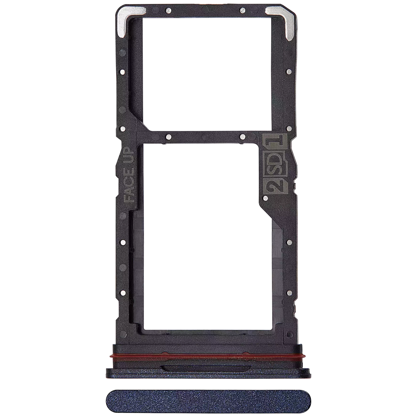 Dual Sim Card Tray For Motorola Moto G84 (XT2347 / 2023) (Genuine OEM) (Midnight Blue) replacement part SKU 107182136480 image 1