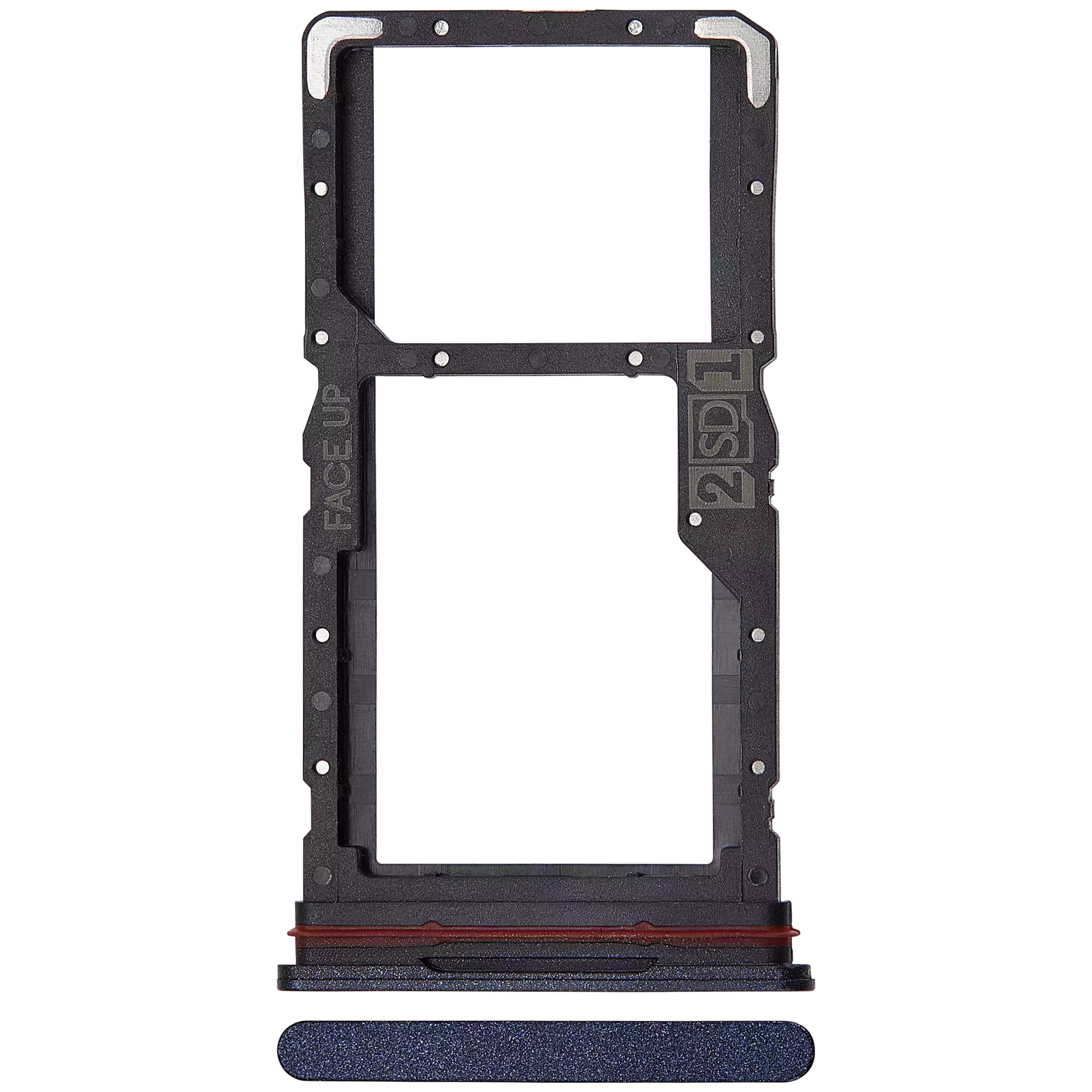 Dual Sim Card Tray For Motorola Moto G84 (XT2347 / 2023) (Genuine OEM) (Midnight Blue) replacement part SKU 107182136480 image 1