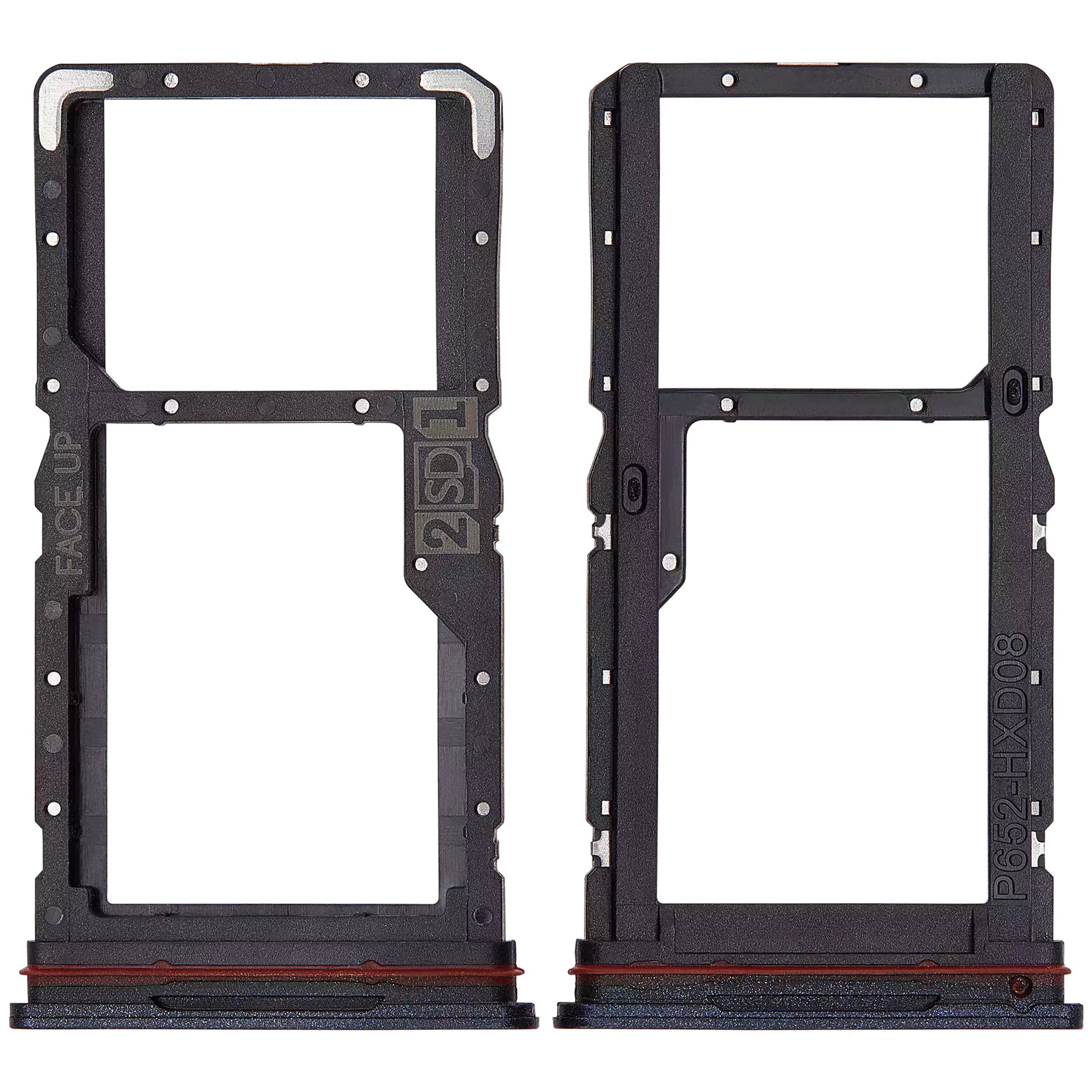 Dual Sim Card Tray For Motorola Moto G84 (XT2347 / 2023) (Genuine OEM) (Midnight Blue) replacement part SKU 107182136480 image 2
