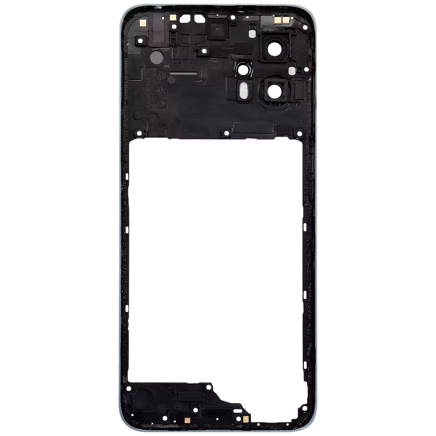 Mid-Frame Housing With Camera Lens For Motorola Moto G23 (XT2333 / 2023) (Genuine OEM) (Steel Blue) replacement part SKU 107182136388 image 3