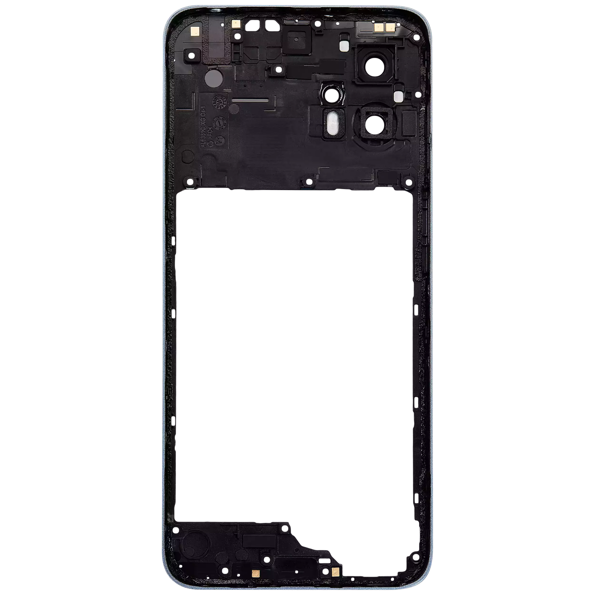 Mid-Frame Housing With Camera Lens For Motorola Moto G23 (XT2333 / 2023) (Genuine OEM) (Steel Blue) replacement part SKU 107182136388 image 3