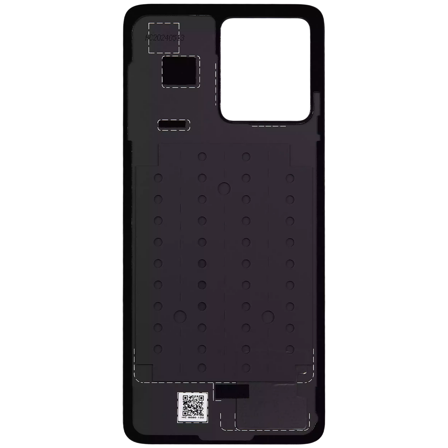 Back Cover Glass For Motorola Moto G84 (XT2347 / 2023) (Genuine OEM) (Midnight Blue) replacement part SKU 107182136524 image 3