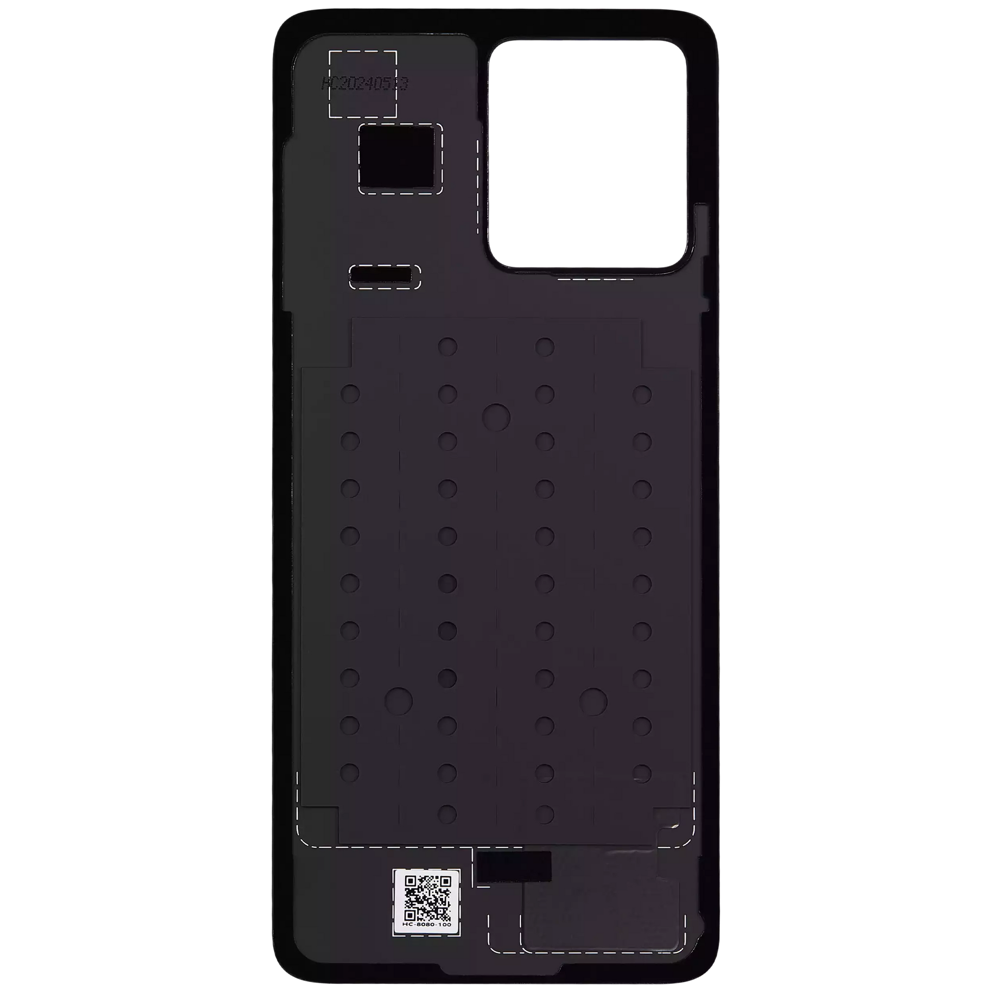 Back Cover Glass For Motorola Moto G84 (XT2347 / 2023) (Genuine OEM) (Midnight Blue) replacement part SKU 107182136524 image 3