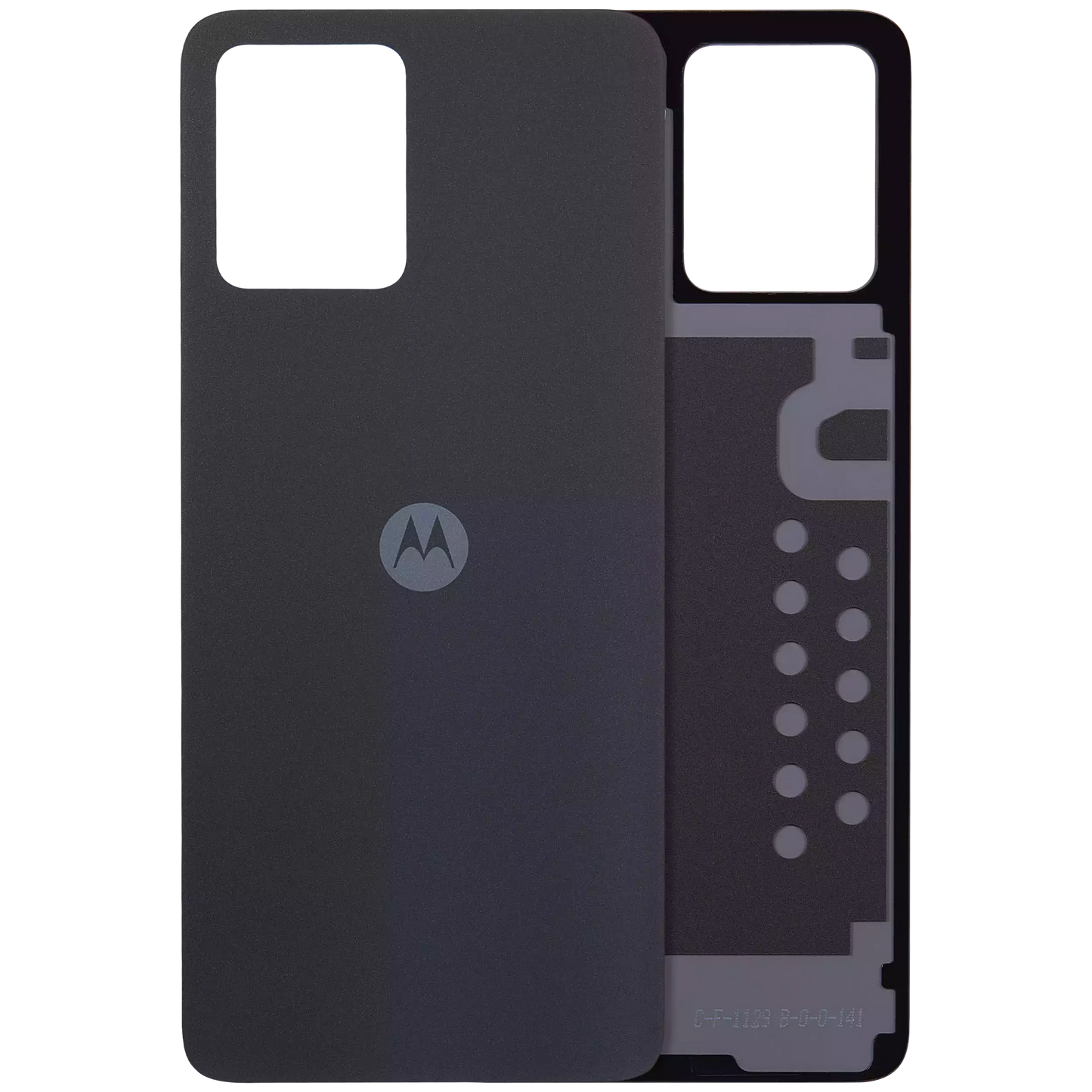 Back Cover Glass For Motorola Moto G54 (XT2343 / 2023) (Genuine OEM) (Black) replacement part SKU 107182136525 image 1