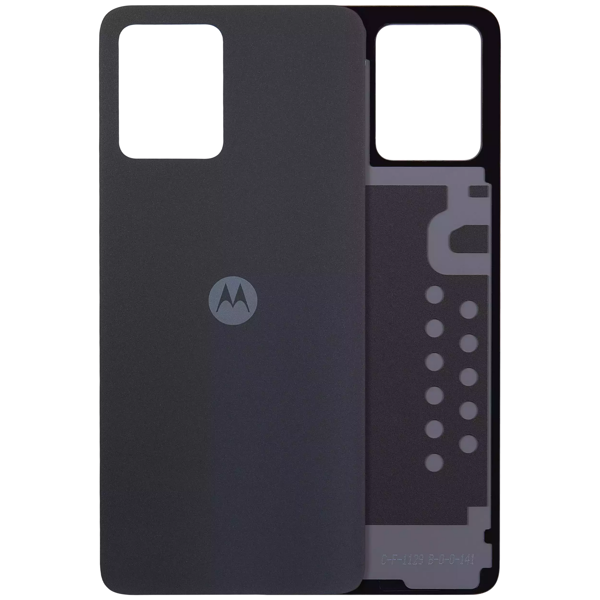 Back Cover Glass For Motorola Moto G54 (XT2343 / 2023) (Genuine OEM) (Black) replacement part SKU 107182136525 image 1