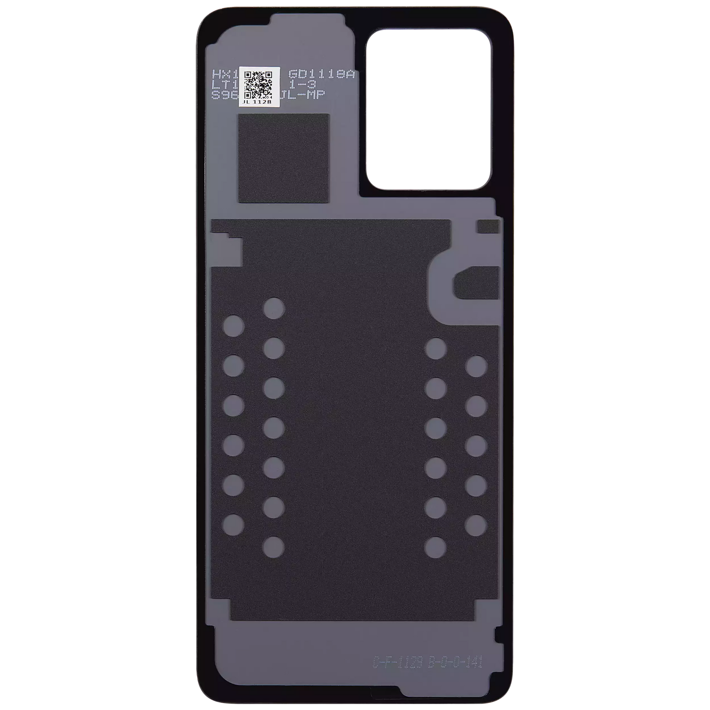 Back Cover Glass For Motorola Moto G54 (XT2343 / 2023) (Genuine OEM) (Black) replacement part SKU 107182136525 image 3