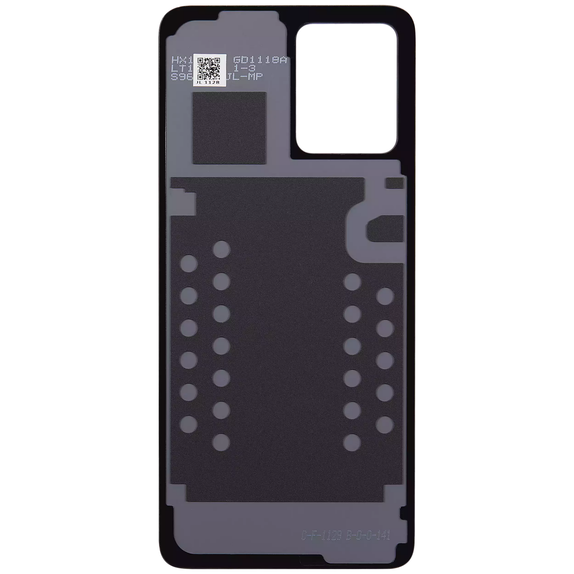 Back Cover Glass For Motorola Moto G54 (XT2343 / 2023) (Genuine OEM) (Black) replacement part SKU 107182136525 image 3