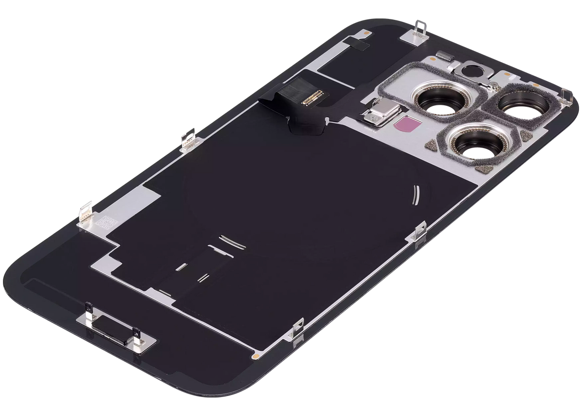 Back Glass w/ MagSafe Magnet & NFC & Flashlight Flex For iPhone 16 Pro (Used OEM Pull: Grade A) (Black Titanium) — product photo 5
