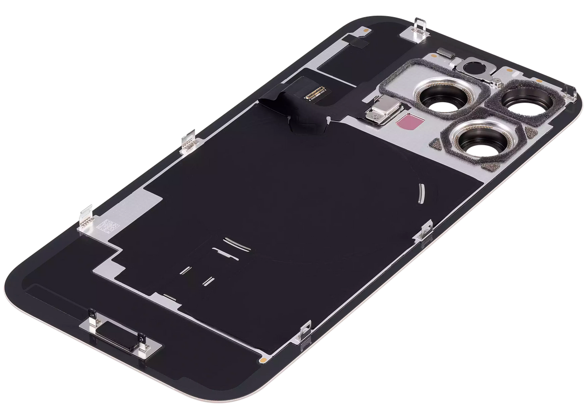 Back Glass w/ MagSafe Magnet & NFC & Flashlight Flex For iPhone 16 Pro (Used OEM Pull: Grade A) (Desert Titanium) — product photo 5