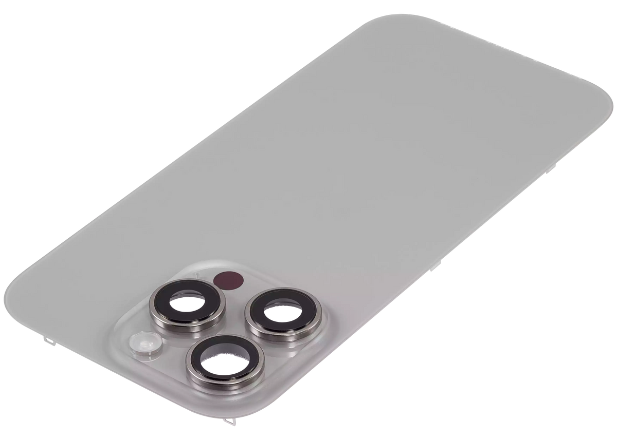 Back Glass w/ MagSafe Magnet & NFC & Flashlight Flex For iPhone 16 Pro (Used OEM Pull: Grade A) (Natural Titanium) — product photo 4