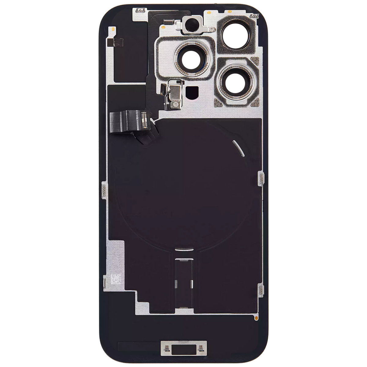 Back Glass w/ MagSafe Magnet & NFC & Flashlight Flex For iPhone 16 Pro (Used OEM Pull: Grade A) (White Titanium) — product photo 3