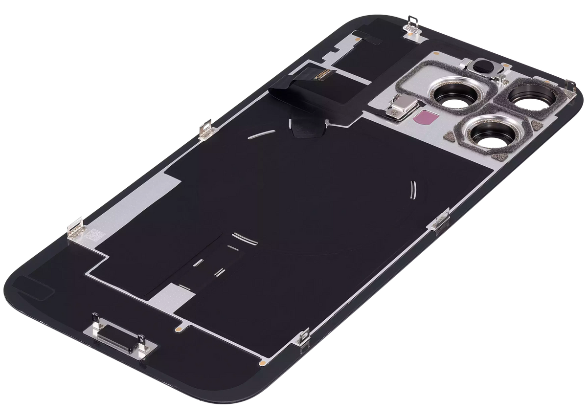 Back Glass w/ MagSafe Magnet & NFC & Flashlight Flex For iPhone 16 Pro Max (Used OEM Pull: Grade A) (Black Titanium) — product photo 5